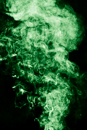 abstract green smokeの写真素材