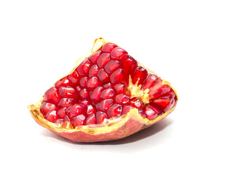 pomegranate on a white backgroundの写真素材