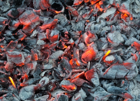  burning of coalの写真素材
