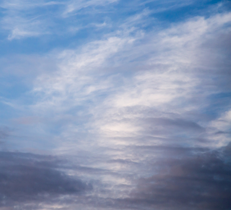 clouds in the blue sky as the background