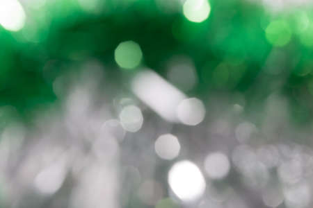 background of green holiday bokehの写真素材