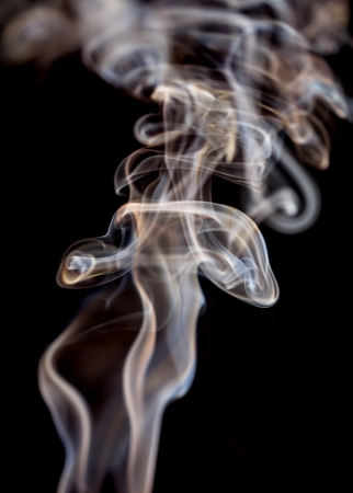 abstract smoke on a black backgroundの写真素材
