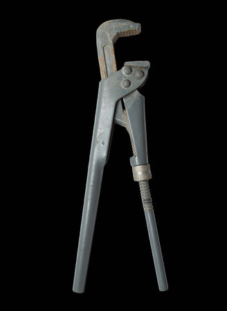 wrench on a black backgroundの写真素材