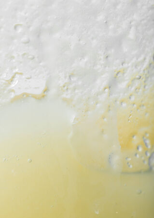 honey on glass. macroの写真素材