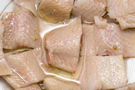 sliced â€‹â€‹salted herring