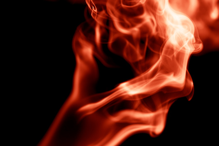 red smoke on black background