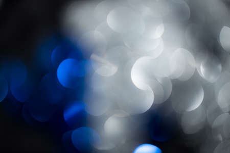 abstract background of beautiful blue bokeh festiveの写真素材