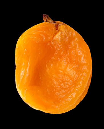 apricots on a black background