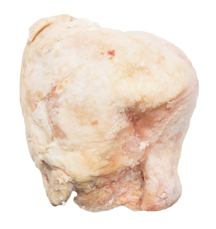 chicken legs on white backgroundの写真素材