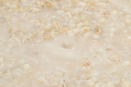 Barley porridge cookedの写真素材