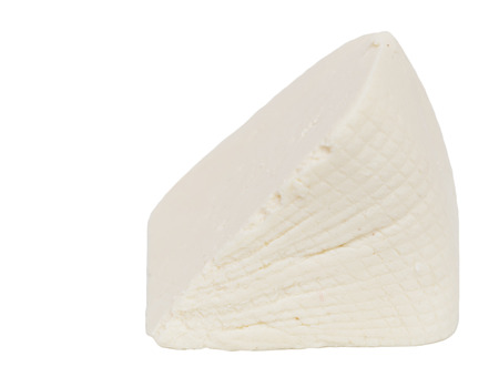 cheese on white backgroundの写真素材
