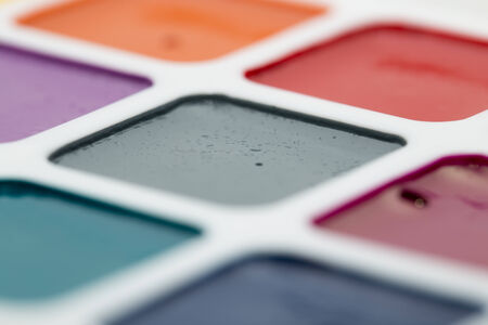 background of new watercolorsの写真素材
