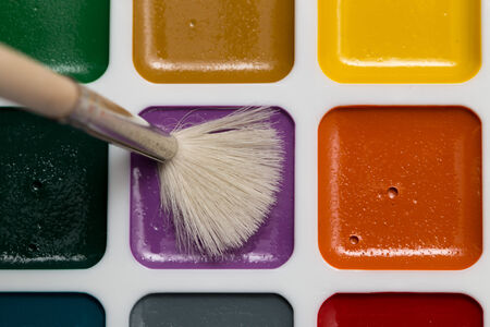 brush watercolorsの写真素材