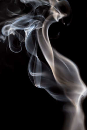 smoke on a black backgroundの写真素材