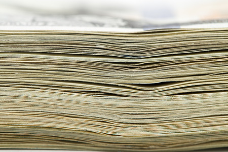 stack of money. macroの写真素材