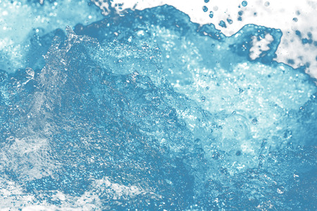 rough water on a white background