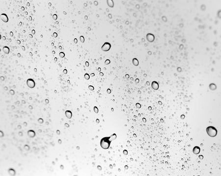 Drops of water on glassの写真素材