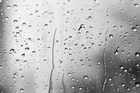 Drops of water on glassの写真素材