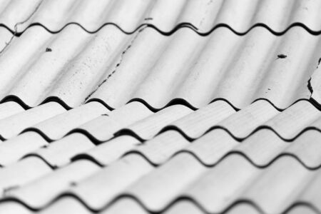 background of old slate roofの写真素材