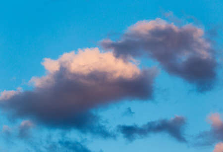 beautiful clouds at sunset as backgroundの写真素材