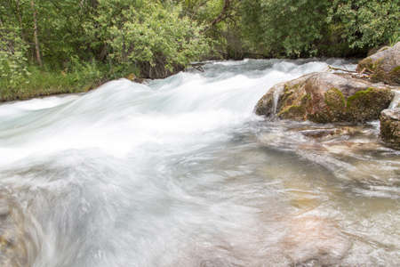 beautiful river in the mountains