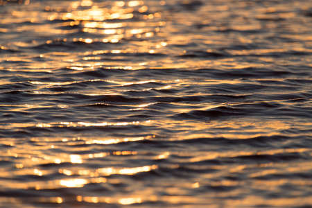 seamless texture warm color shining sunset water surface
