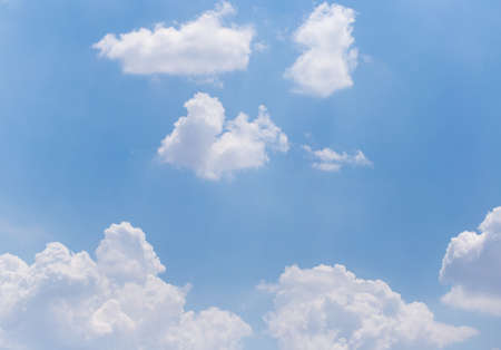 beautiful clouds in the blue sky