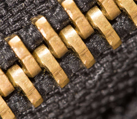 locking zipper. close-upの写真素材