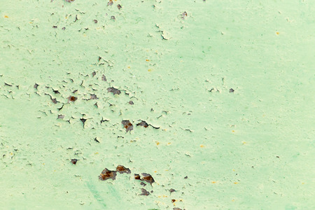 abstract background of rusty metal painted greenの写真素材