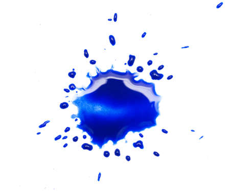 blue spot blotch on white background
