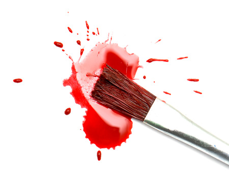 red spot blotch on white backgroundの写真素材