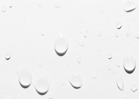 drops of water on white. close-upの写真素材