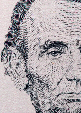 five dollars. close-upの写真素材
