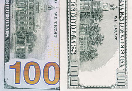 hundred dollars. close-up