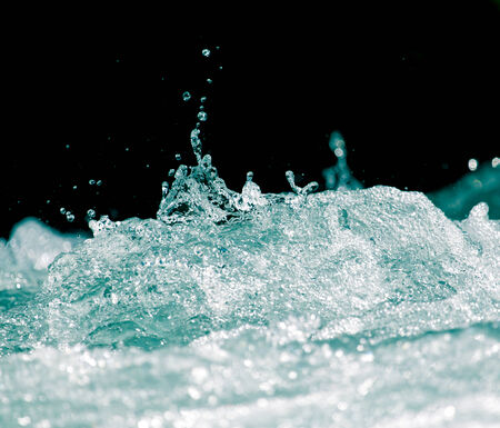 sea wave on a black background