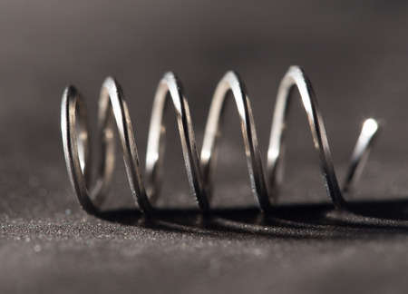 metal spring. close-upの写真素材