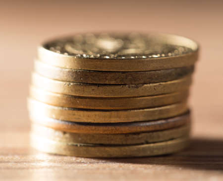 coins macro close upの写真素材