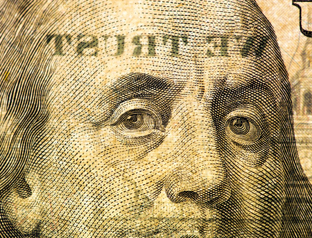 hundred dollars. close-up