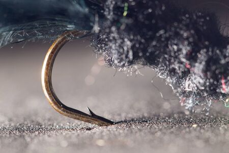 fly fishing. close-upの写真素材