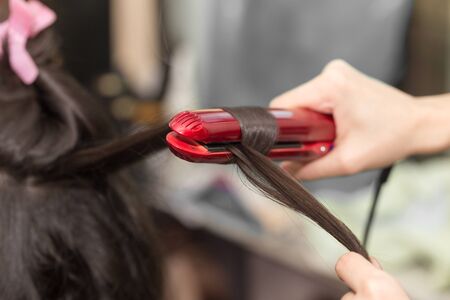 Barber work in a beauty salonの写真素材