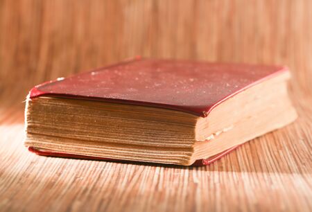 Red book on color background, educationの写真素材