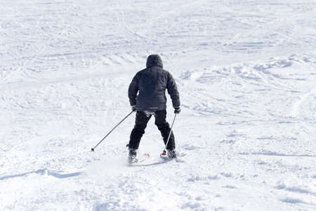 skier skiingの写真素材