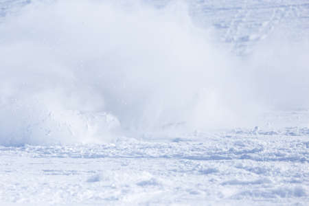 avalanche in the mountains