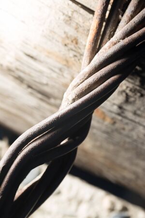 old rusty wire