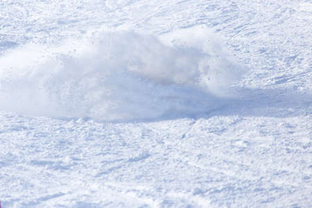 avalanche in the mountains