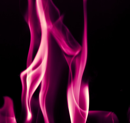 red fire flames on a black background