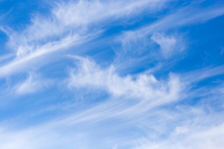 clouds in the blue sky