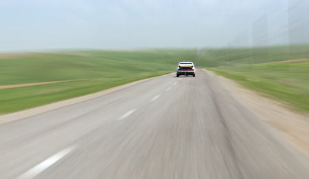 car on the roadの写真素材