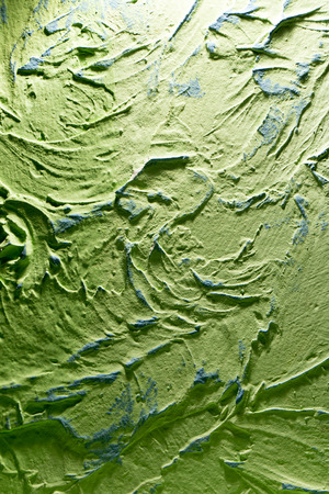 green decorative plaster as a backgroundの写真素材