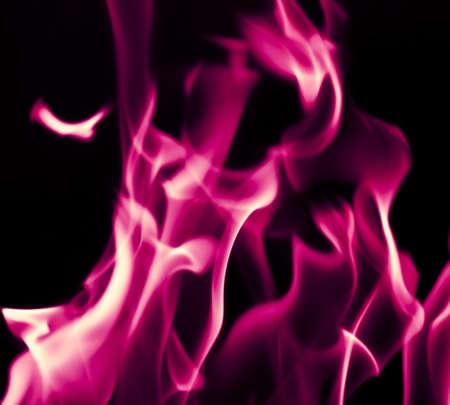 red fire flames on a black backgroundの写真素材